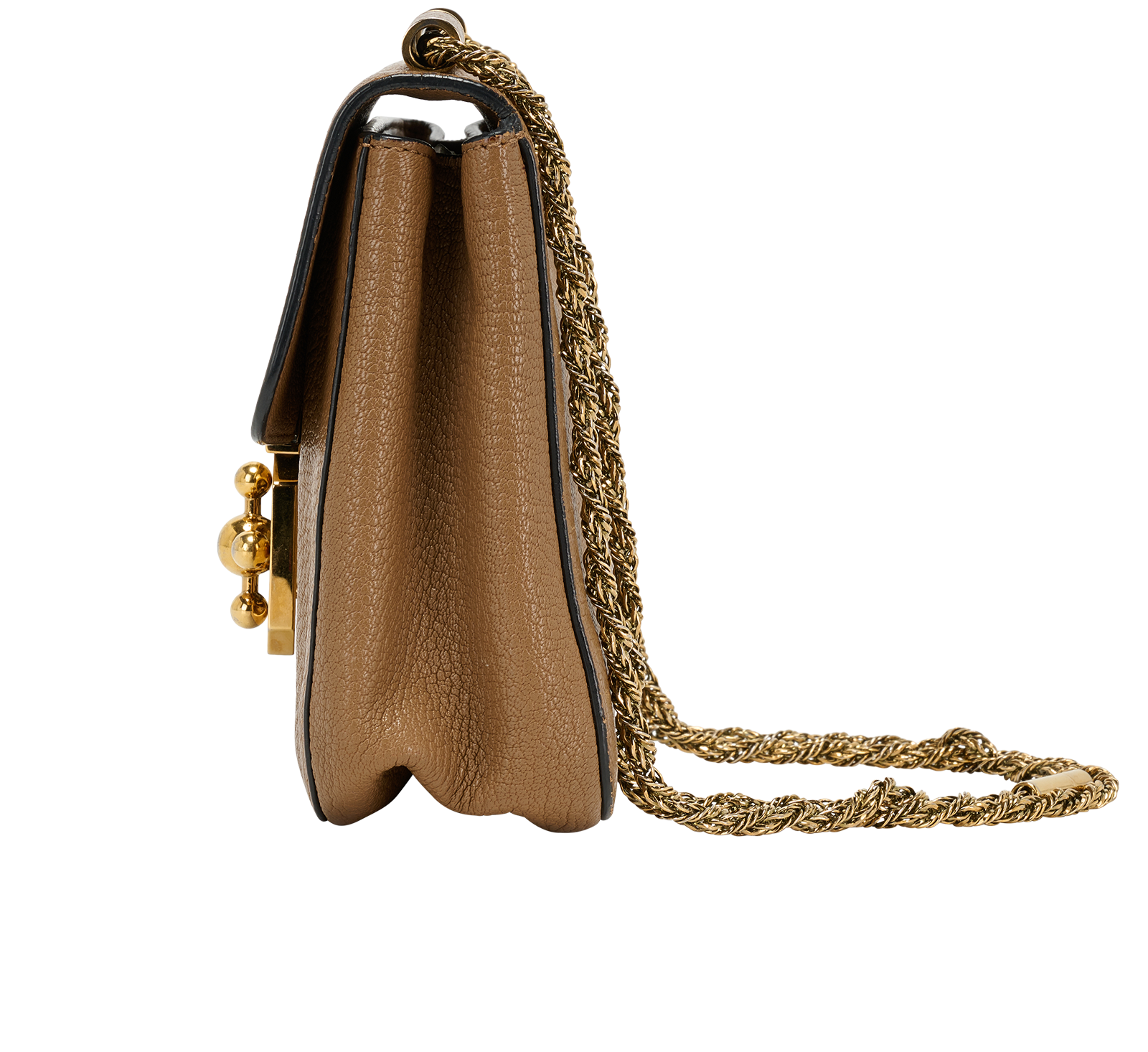 Elsie Crossbody, &pound;295, Handbags, Brown, Leather, Bottom view